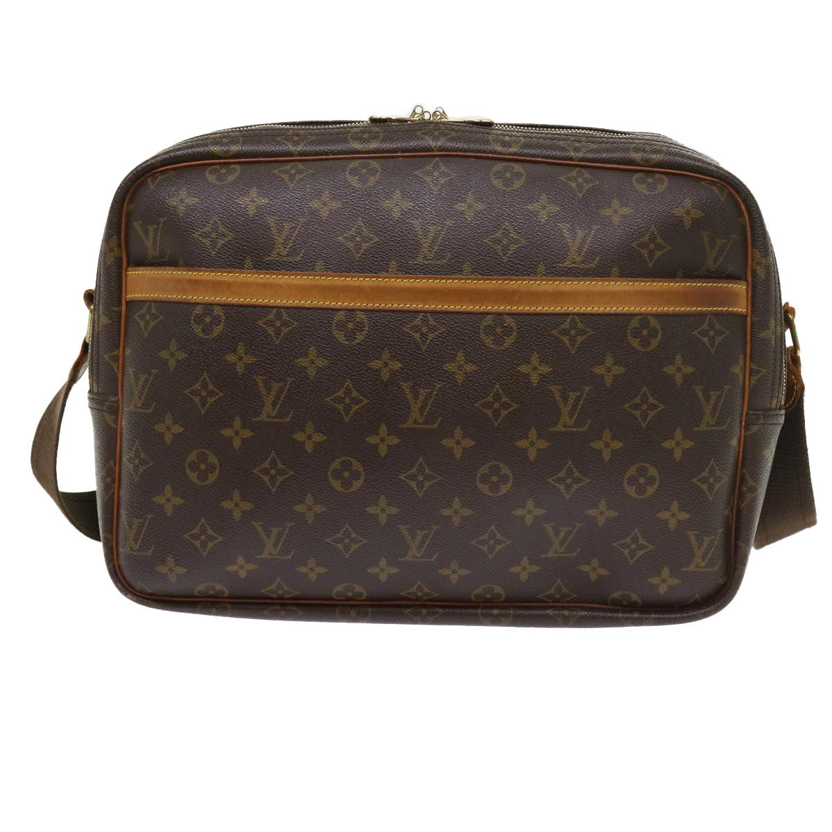 LOUIS VUITTON Monogram Reporter GM Shoulder Bag M45252 LV Auth 57699