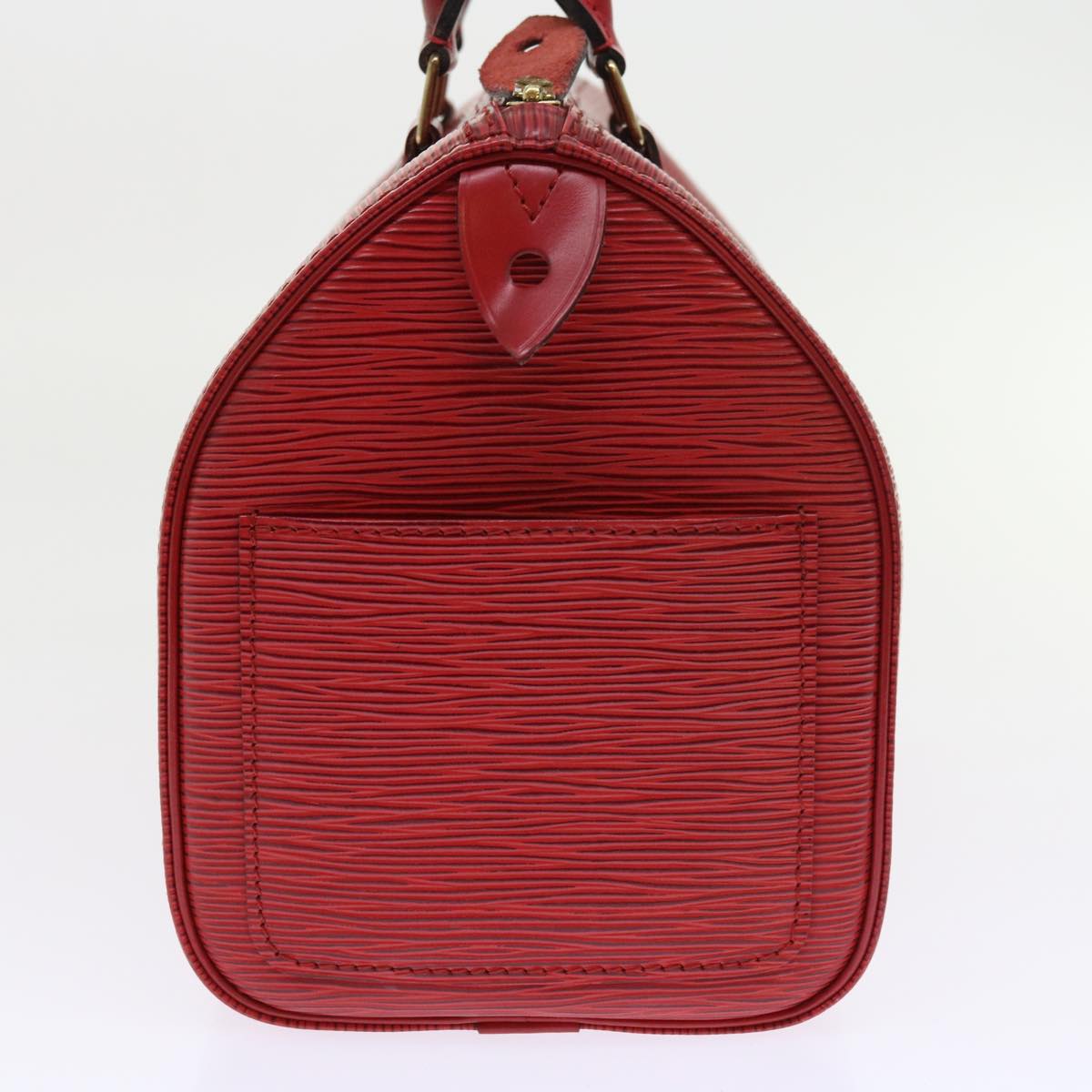 LOUIS VUITTON Epi Speedy 25 Hand Bag Castilian Red M43017 LV Auth 57723