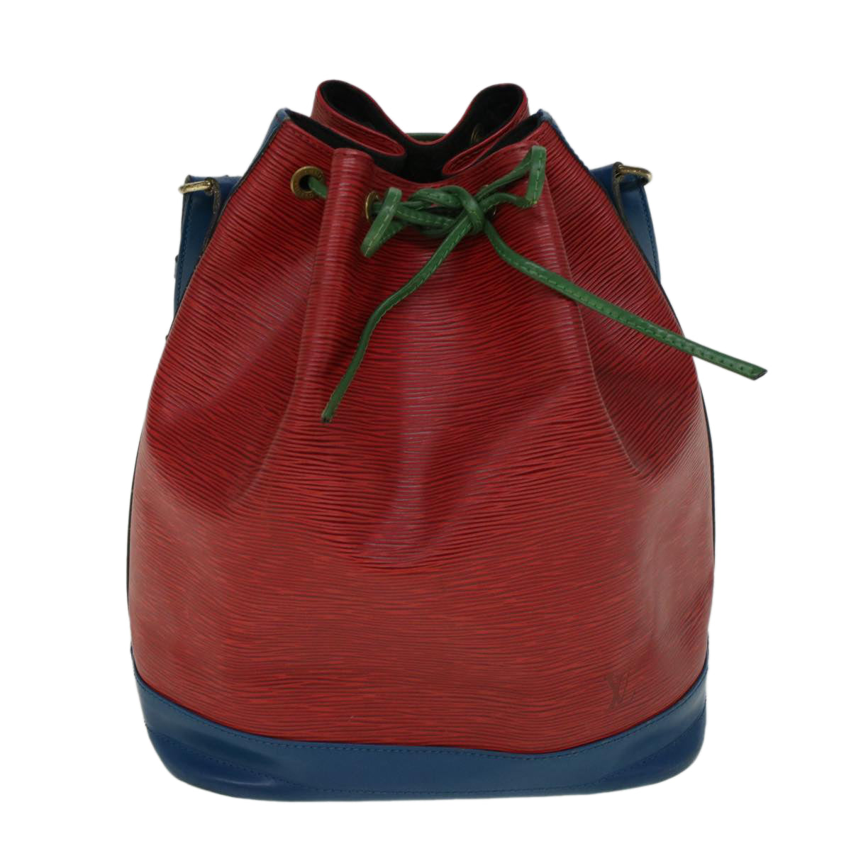 LOUIS VUITTON Epi Trico Color Noe Shoulder Bag Red Blue Green M44084 Auth 57738