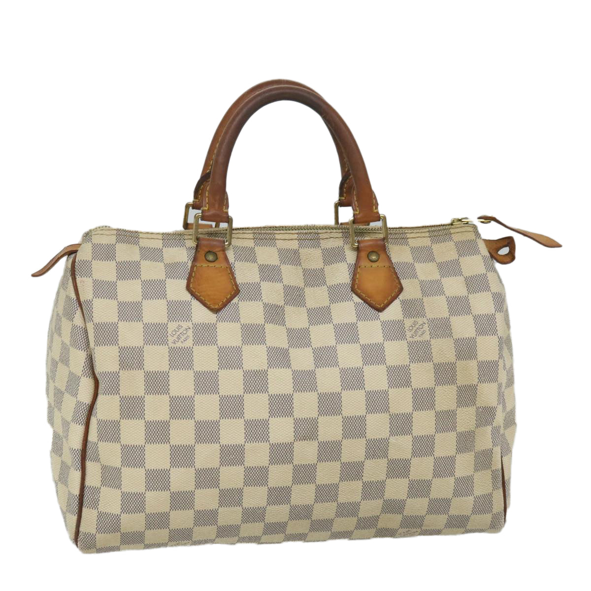 LOUIS VUITTON Damier Azur Speedy 30 Hand Bag N41533 LV Auth 57752