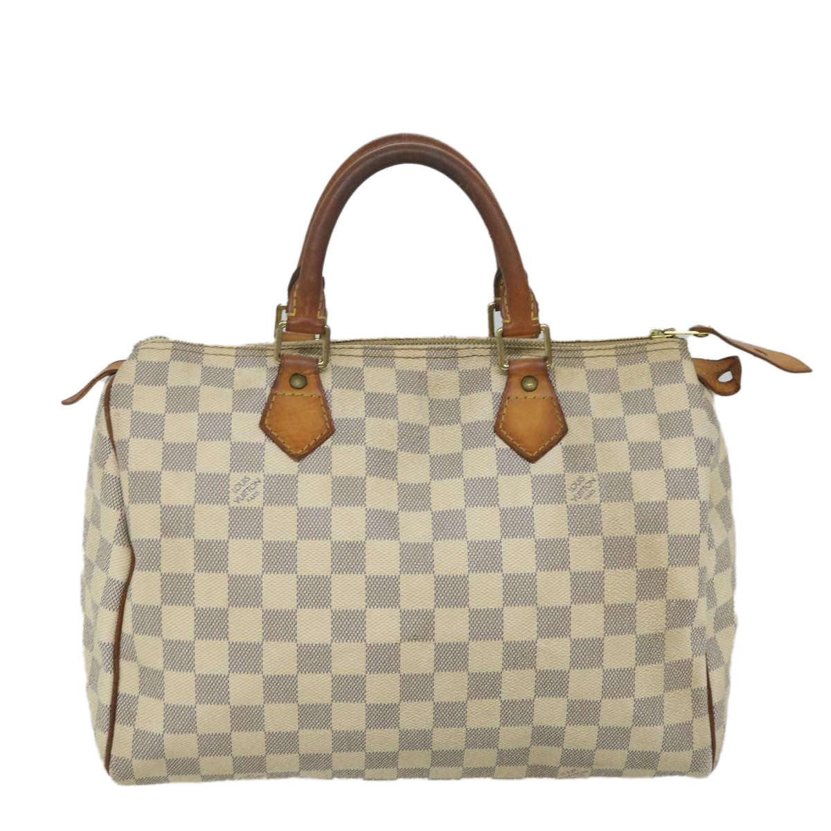 LOUIS VUITTON Damier Azur Speedy 30 Hand Bag N41533 LV Auth 57752