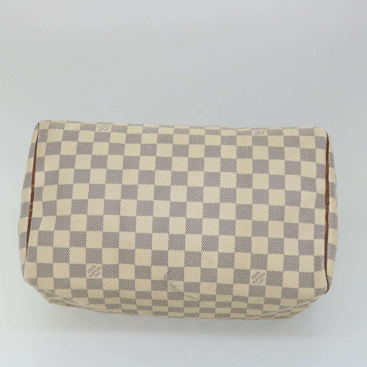 LOUIS VUITTON Damier Azur Speedy 30 Hand Bag N41533 LV Auth 57752