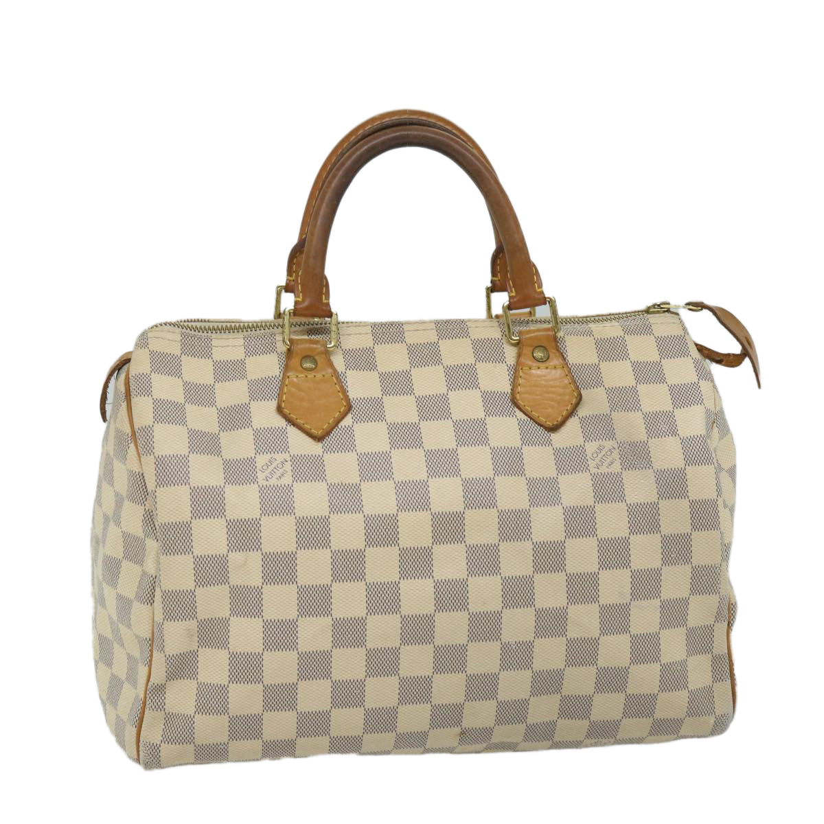 LOUIS VUITTON Damier Azur Speedy 30 Hand Bag N41533 LV Auth 57753