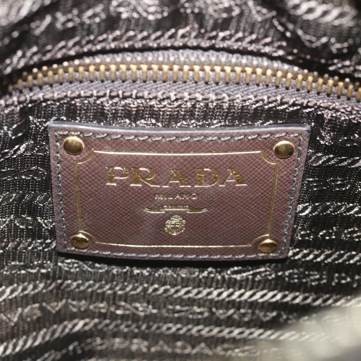 PRADA Shoulder Bag Nylon Khaki Auth 57755