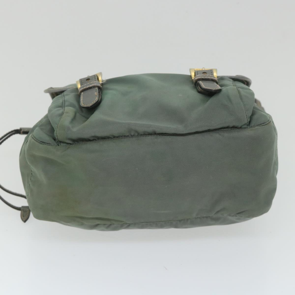 PRADA Shoulder Bag Nylon Green Auth 57756