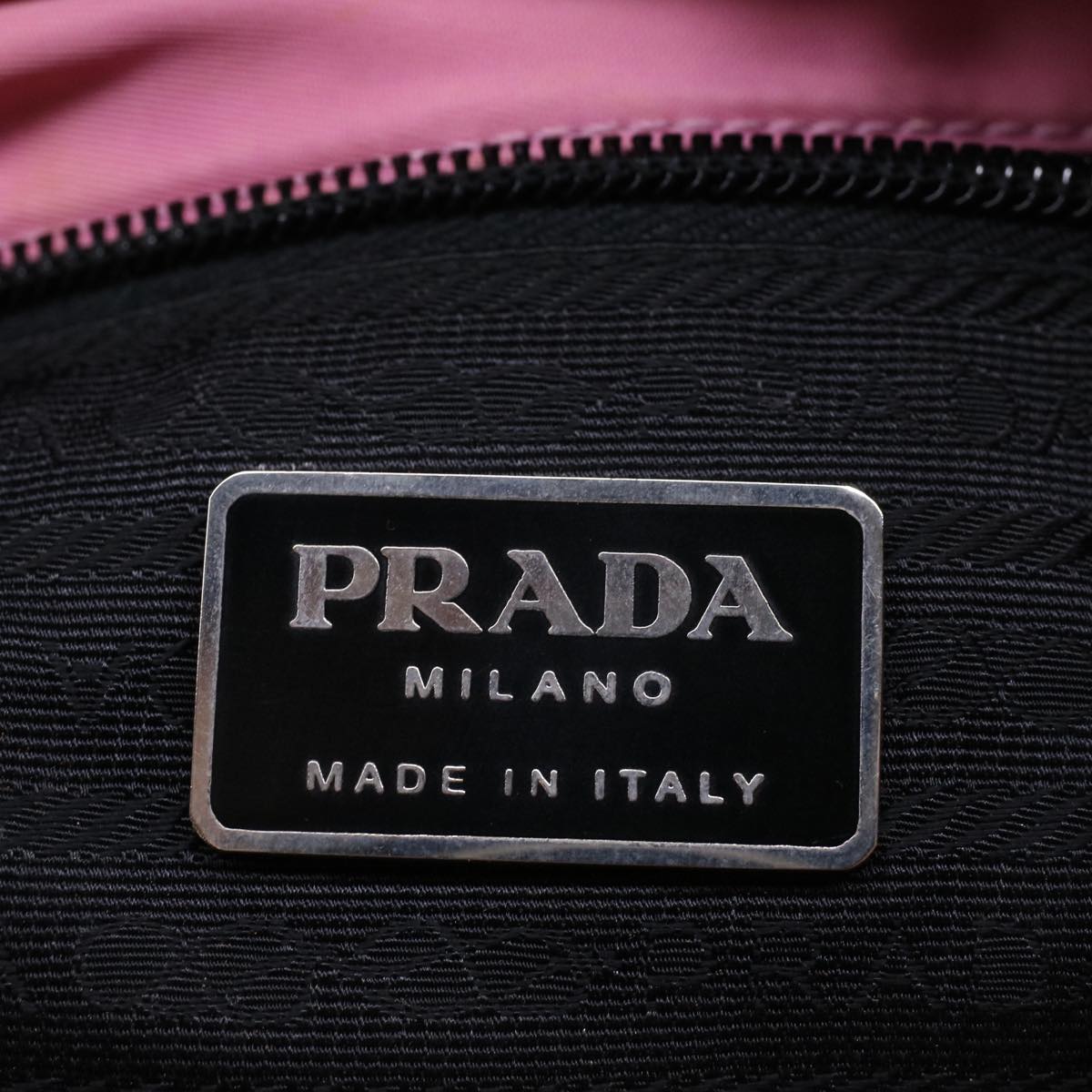 PRADA Hand Bag Nylon Pink Auth 57758