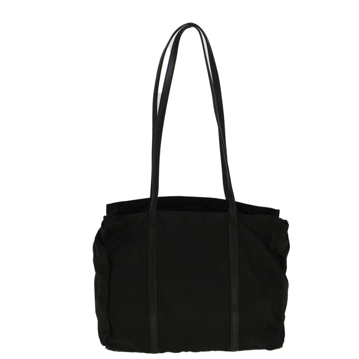 PRADA Tote Bag Nylon Black Auth 57759 - 0