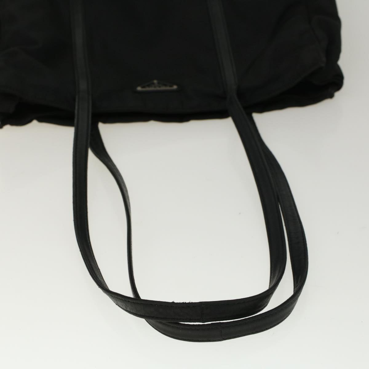PRADA Tote Bag Nylon Black Auth 57759