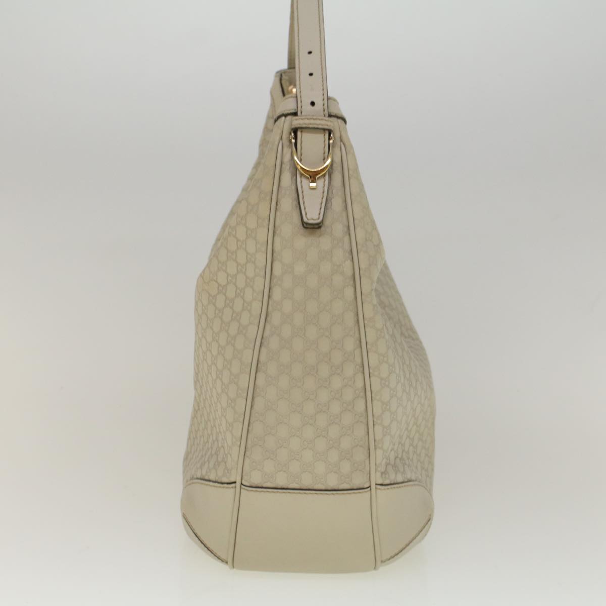 GUCCI GG Canvas Guccissima Shoulder Bag Ivory 309618 Auth 57767