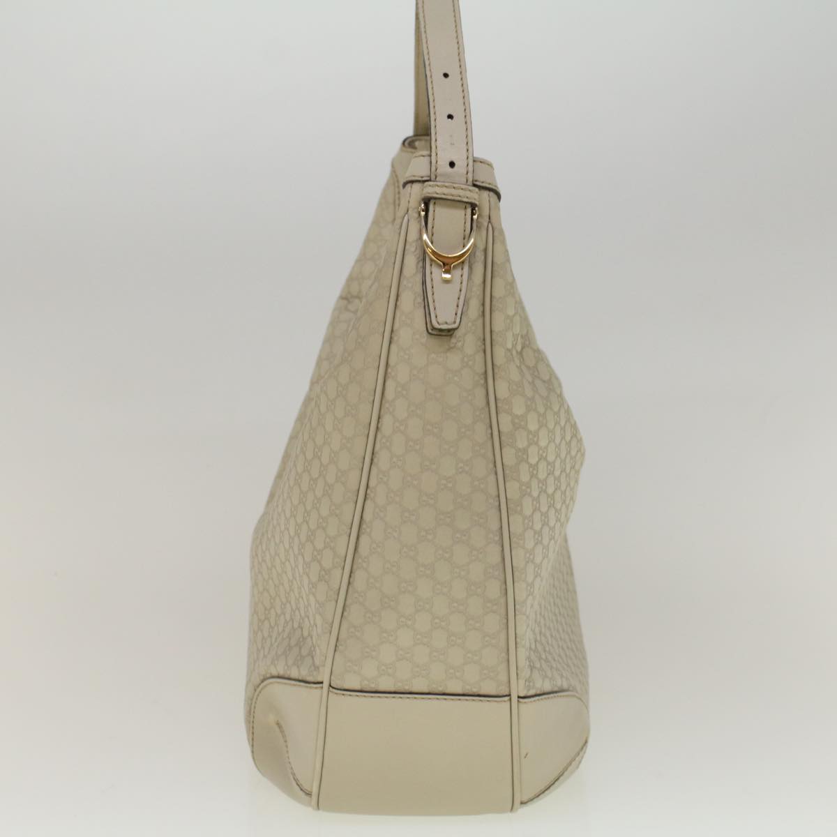 GUCCI GG Canvas Guccissima Shoulder Bag Ivory 309618 Auth 57767