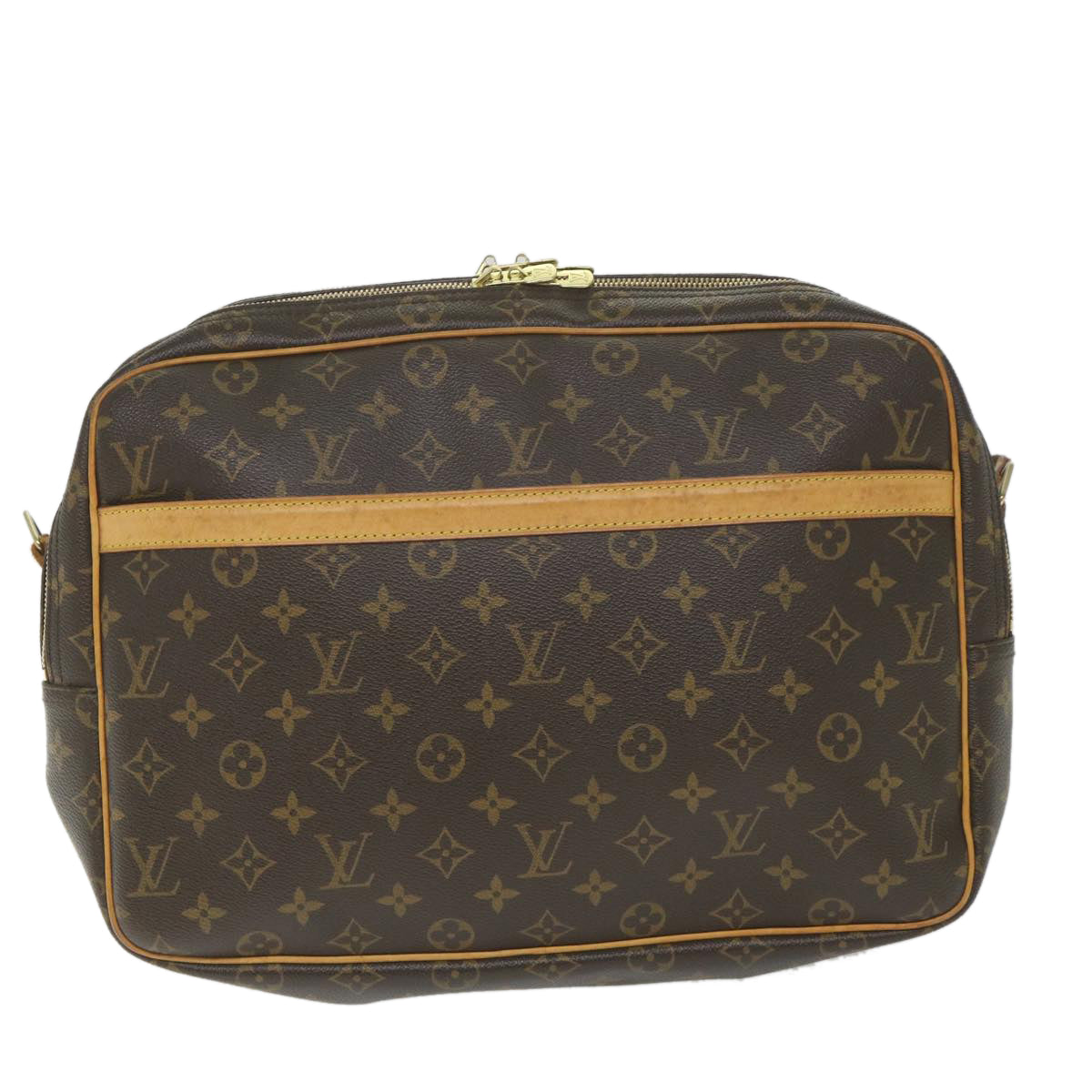 LOUIS VUITTON Monogram Reporter GM Shoulder Bag M45252 LV Auth 57850