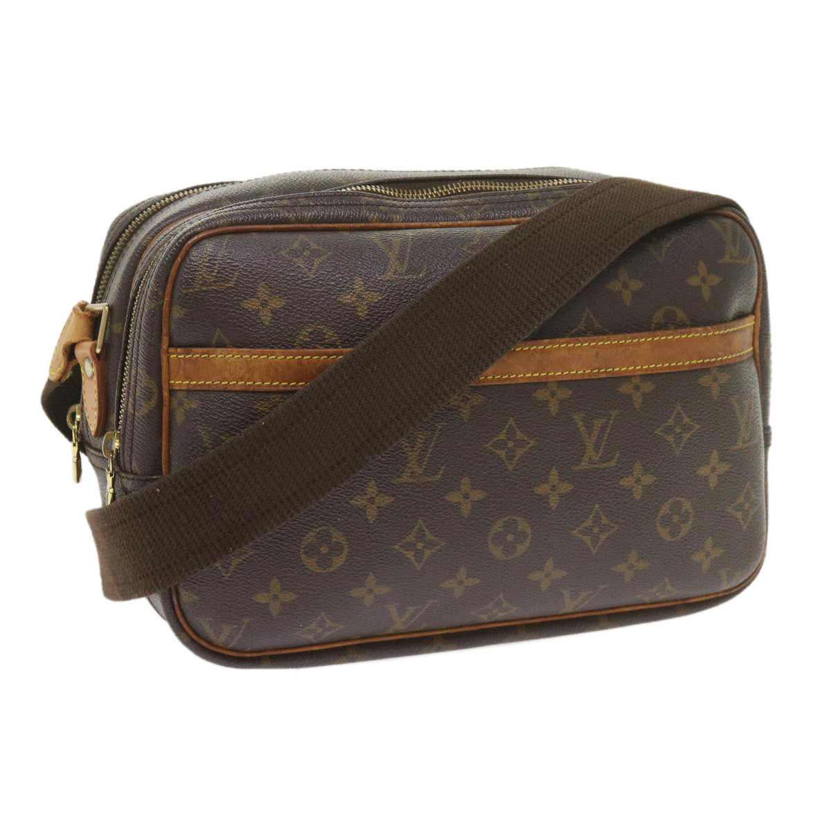 LOUIS VUITTON Monogram Reporter PM Shoulder Bag M45254 LV Auth 57853