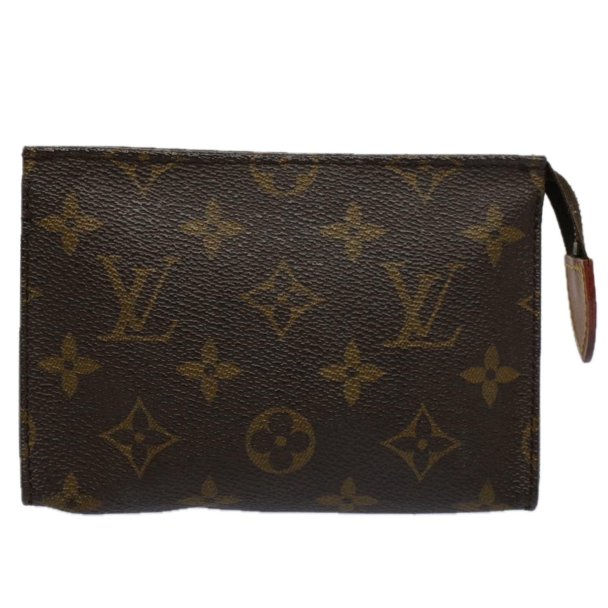 LOUIS VUITTON Monogram Poche Toilette 15 Pouch M47546 LV Auth 57877