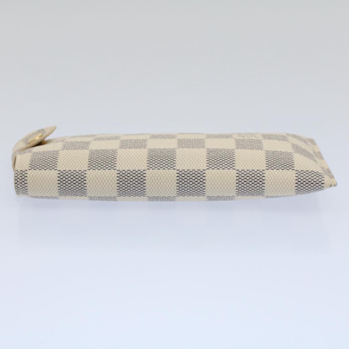 LOUIS VUITTON Damier Azur Etui A Lunettes MM Glasses Case N60025 LV Auth 57879