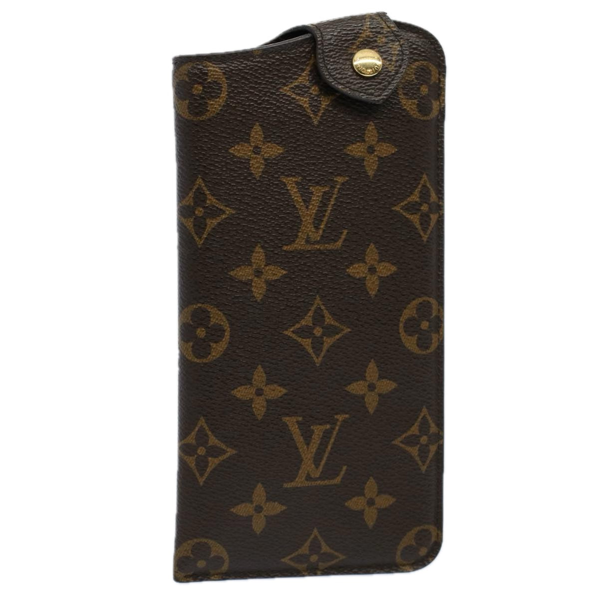 LOUIS VUITTON Monogram Etui Lunette MM Glasses Case M66544 LV Auth 57883