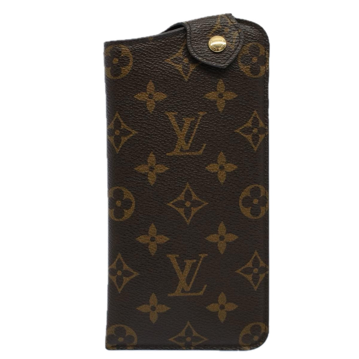 LOUIS VUITTON Monogram Etui Lunette MM Glasses Case M66544 LV Auth 57883