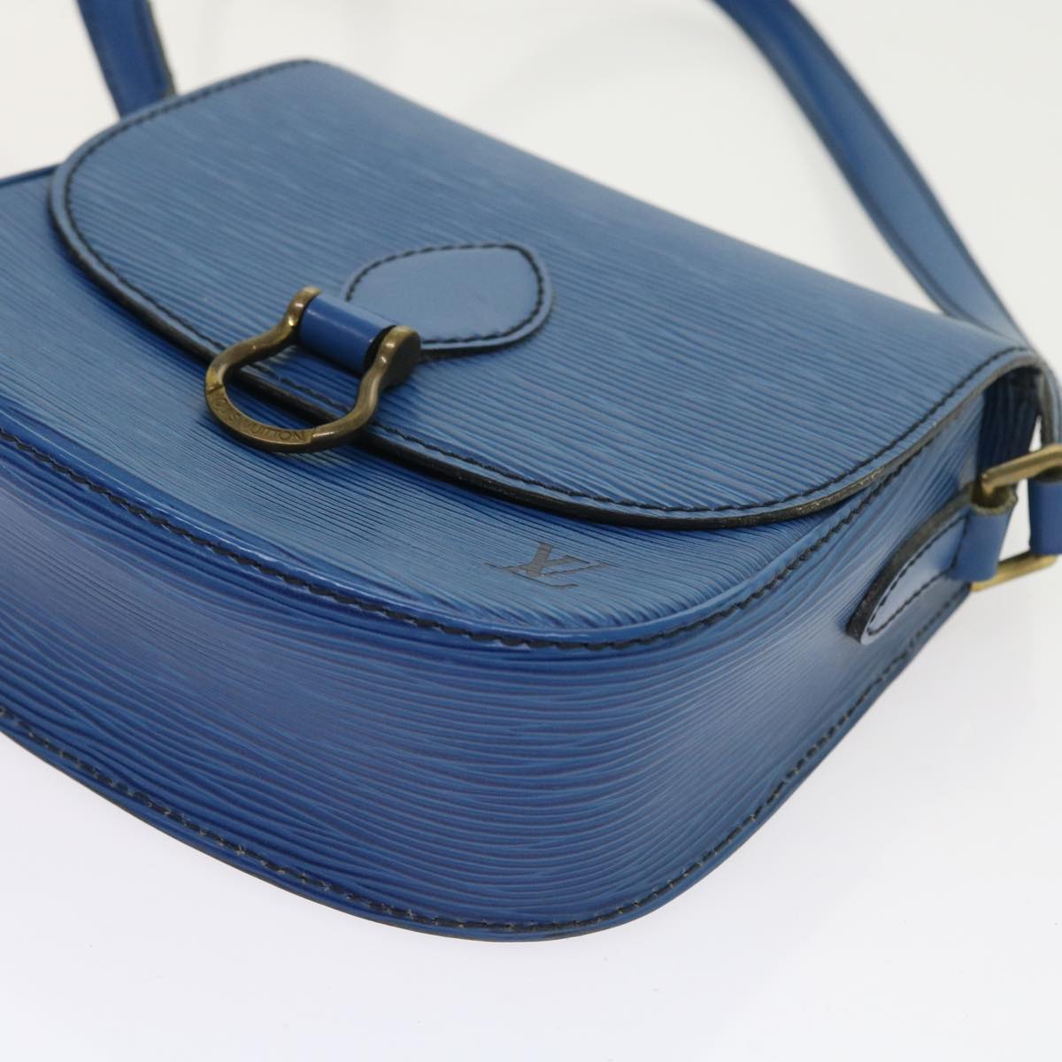 LOUIS VUITTON Epi Saint Cloud PM Shoulder Bag Blue M52195 LV Auth 57894