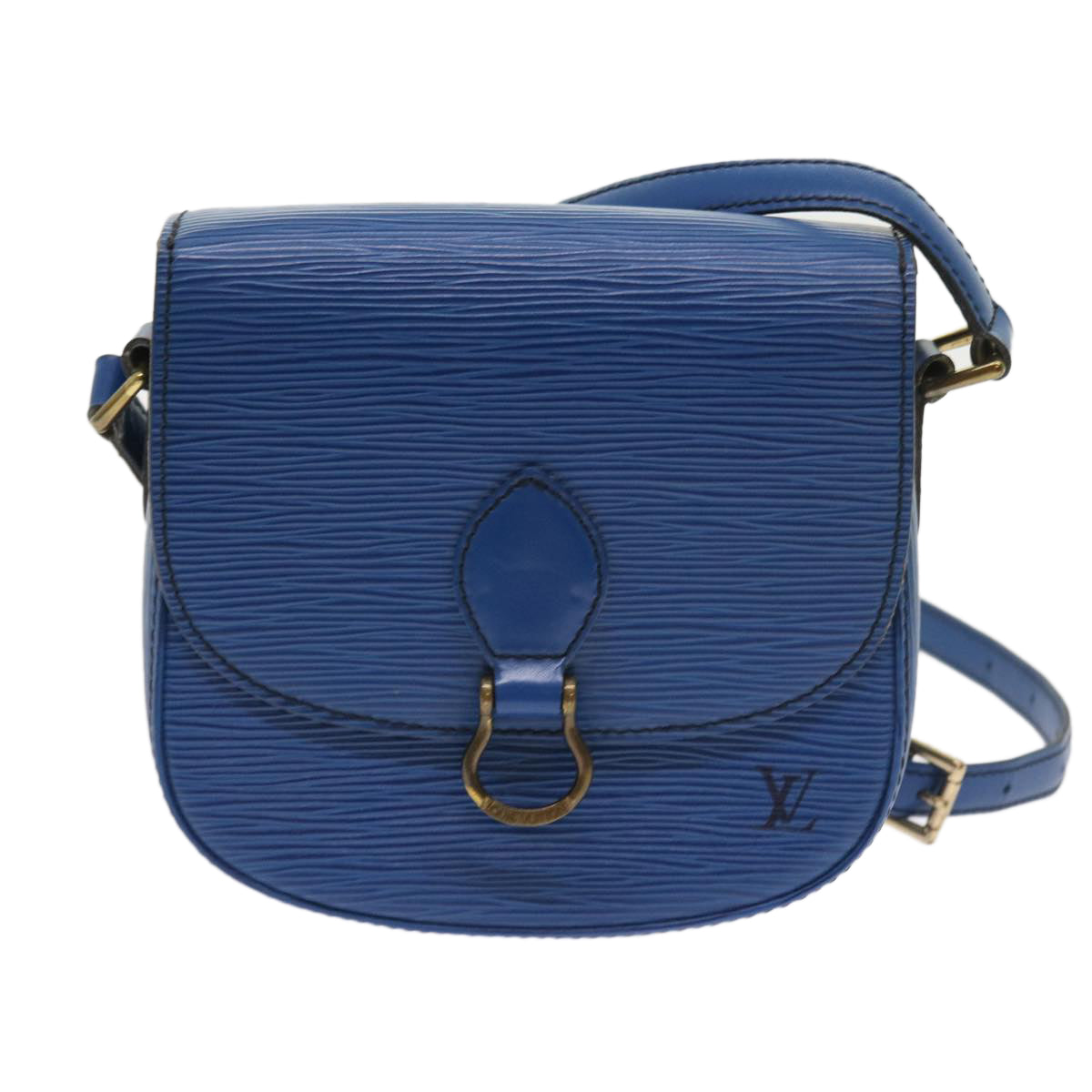 LOUIS VUITTON Epi Saint Cloud PM Shoulder Bag Blue M52195 LV Auth 57894 - 0