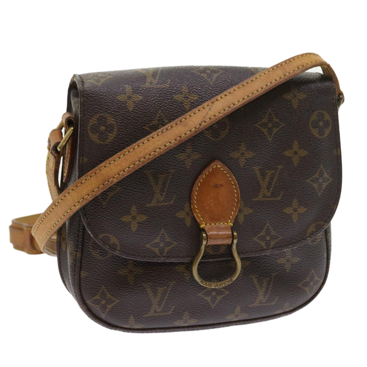 LOUIS VUITTON Monogram Saint Cloud MM Shoulder Bag M51243 LV Auth 57908