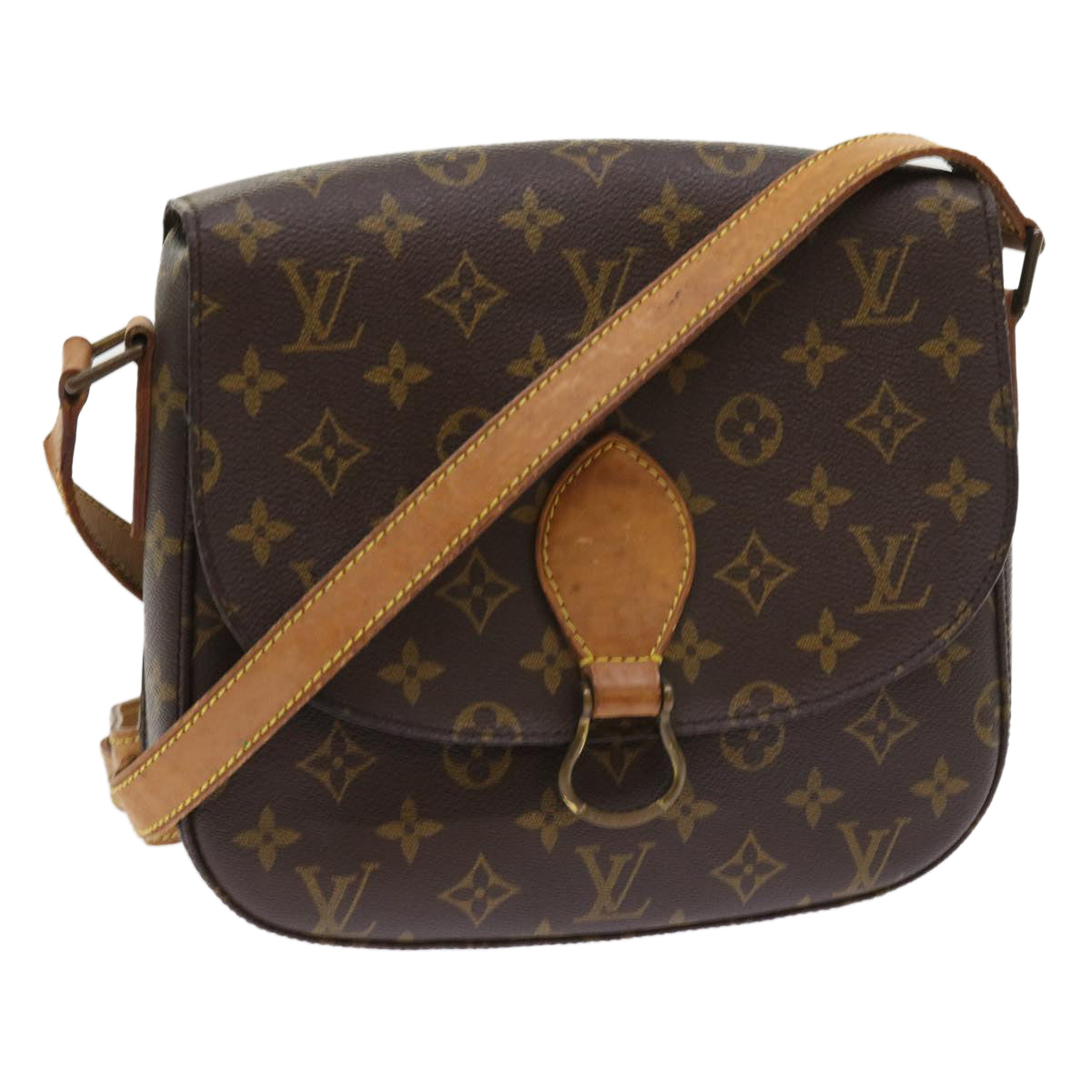 LOUIS VUITTON Monogram Saint Cloud GM Shoulder Bag M51242 LV Auth 57925