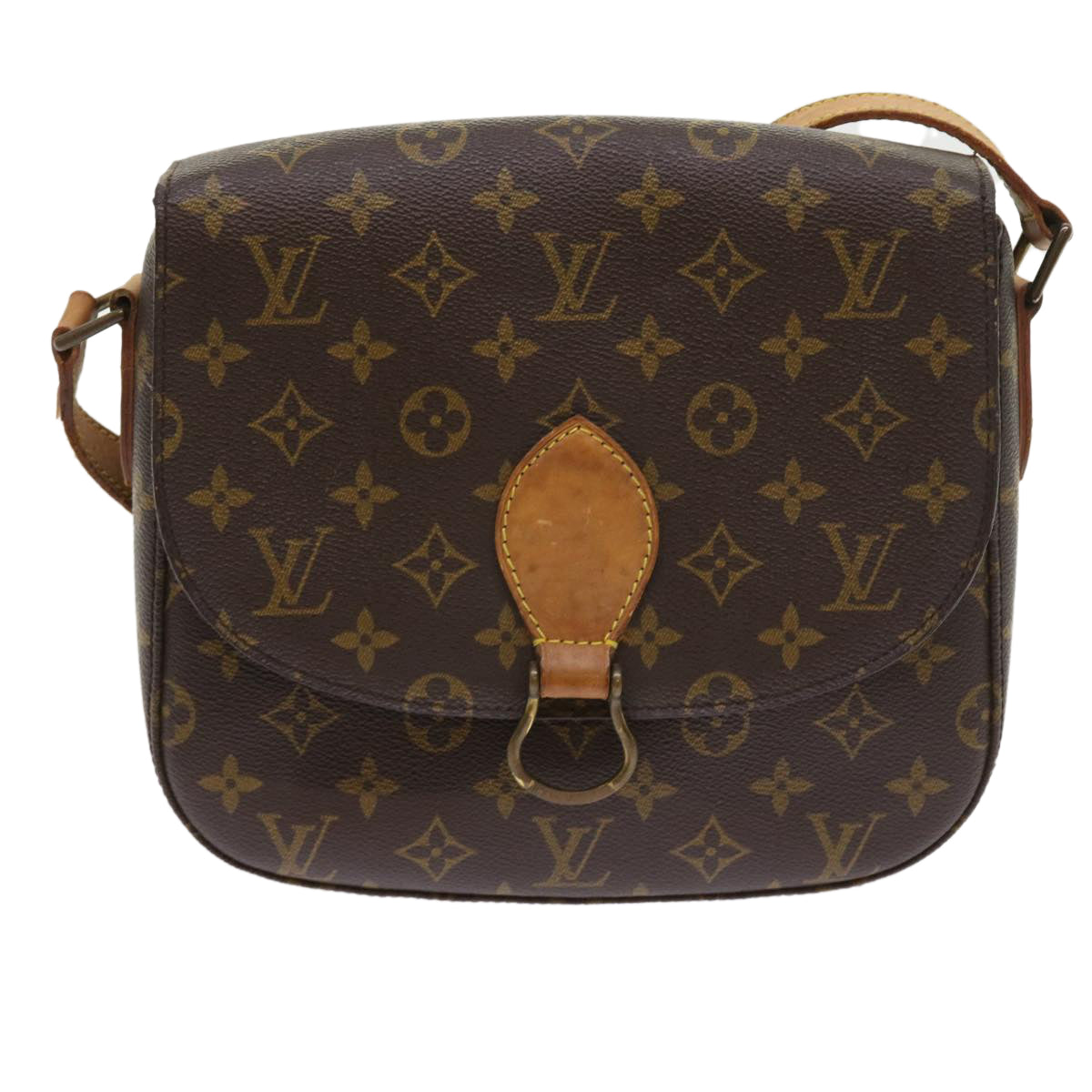 LOUIS VUITTON Monogram Saint Cloud GM Shoulder Bag M51242 LV Auth 57925