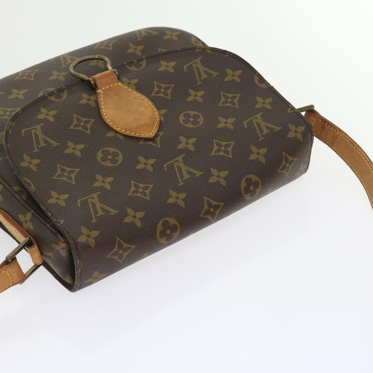 LOUIS VUITTON Monogram Saint Cloud GM Shoulder Bag M51242 LV Auth 57925