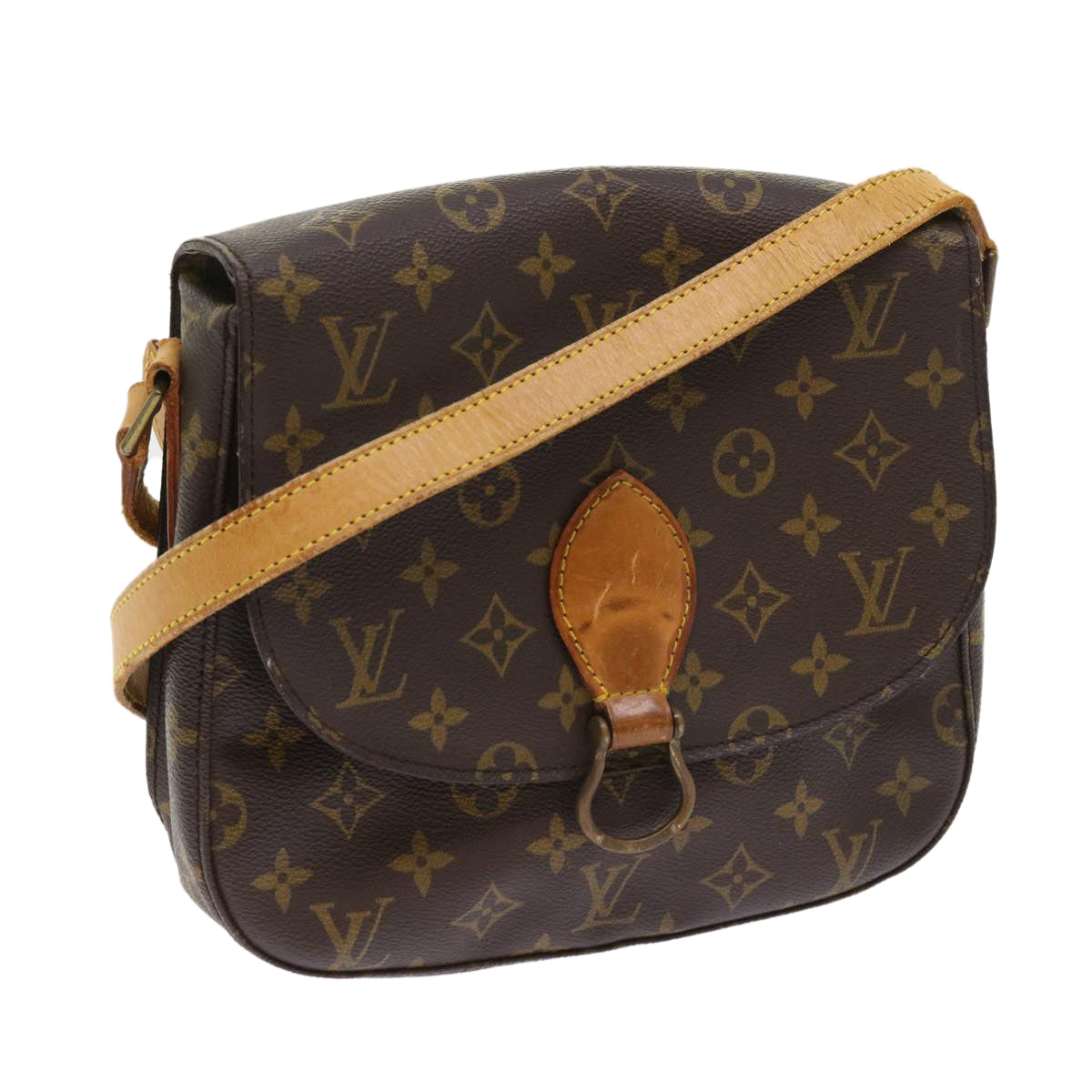 LOUIS VUITTON Monogram Saint Cloud GM Shoulder Bag M51242 LV Auth 57930