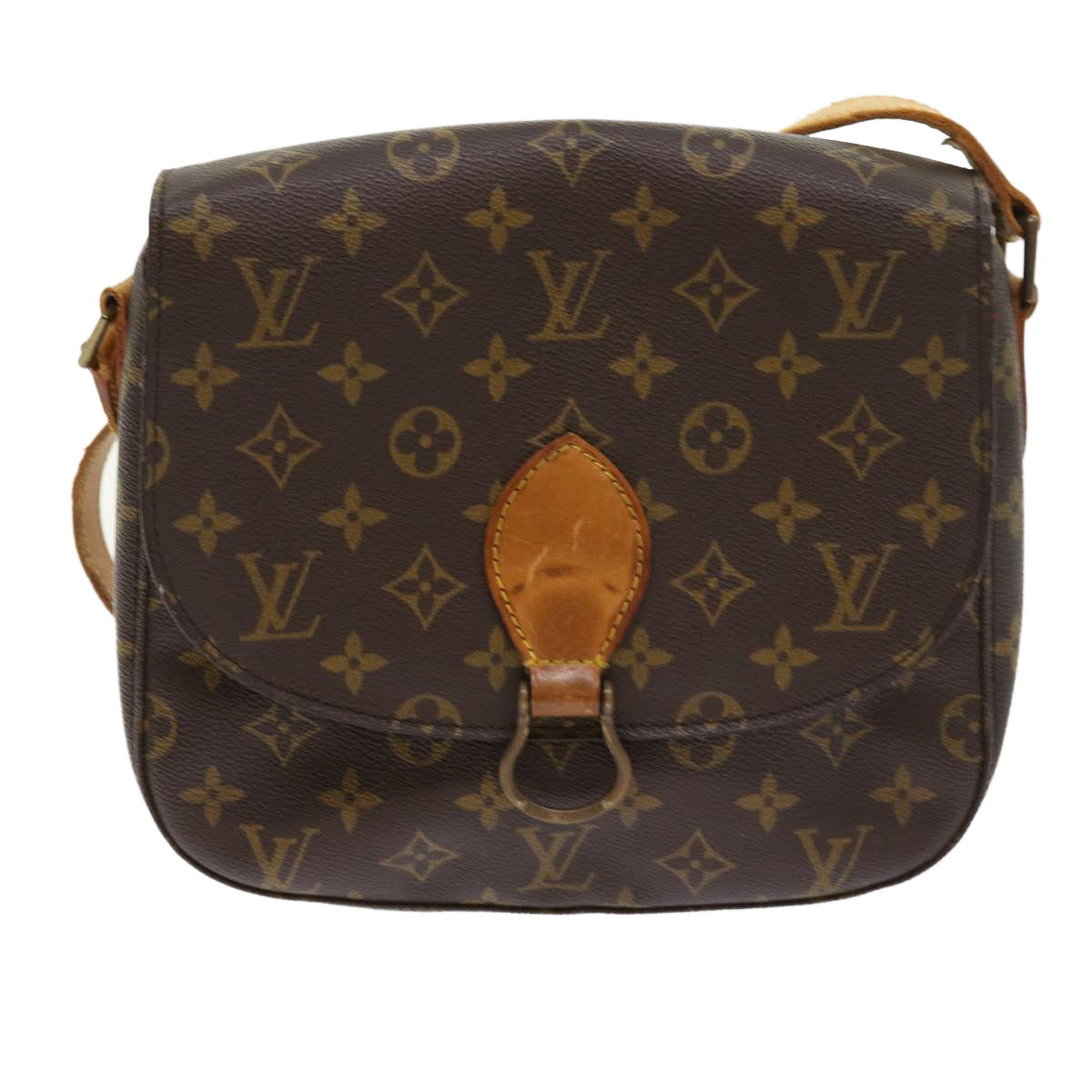 LOUIS VUITTON Monogram Saint Cloud GM Shoulder Bag M51242 LV Auth 57930