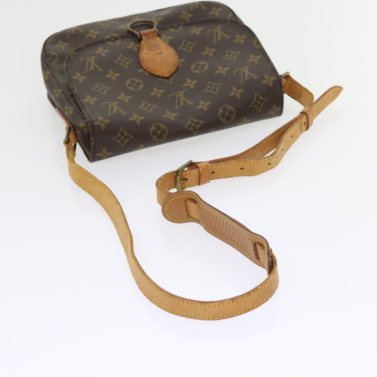 LOUIS VUITTON Monogram Saint Cloud GM Shoulder Bag M51242 LV Auth 57930