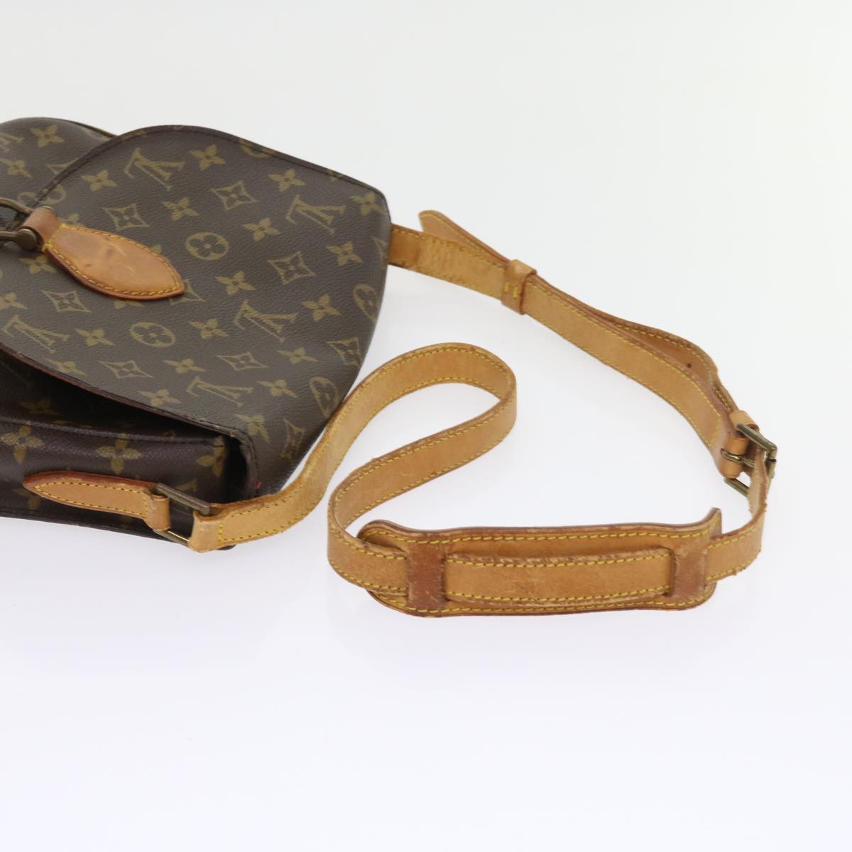 LOUIS VUITTON Monogram Saint Cloud GM Shoulder Bag M51242 LV Auth 57930