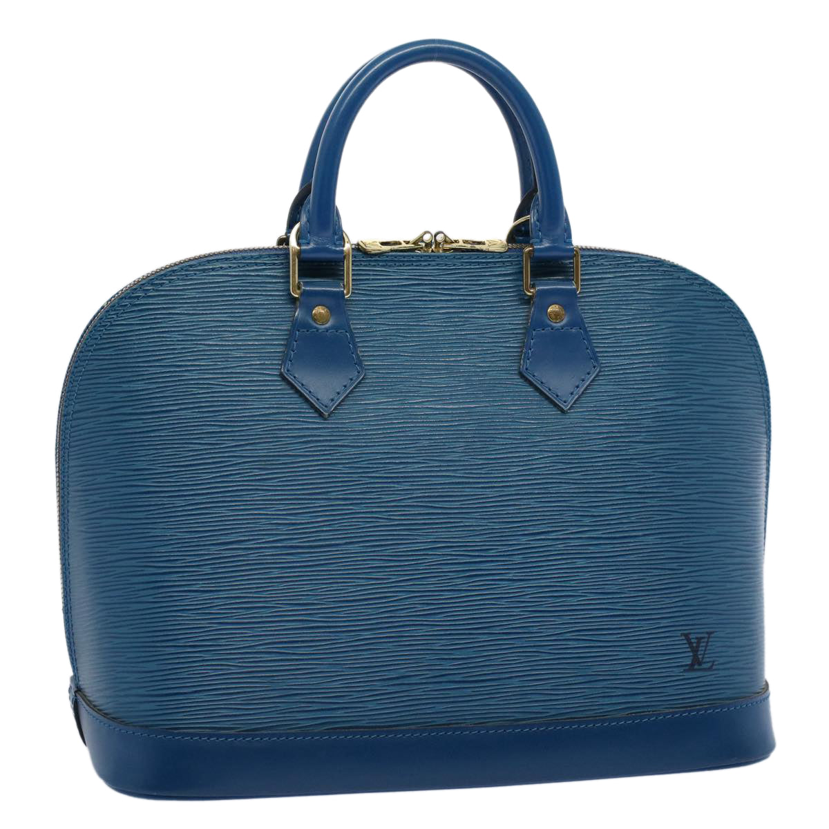 LOUIS VUITTON Epi Alma Hand Bag Toledo Blue M52145 LV Auth 57980