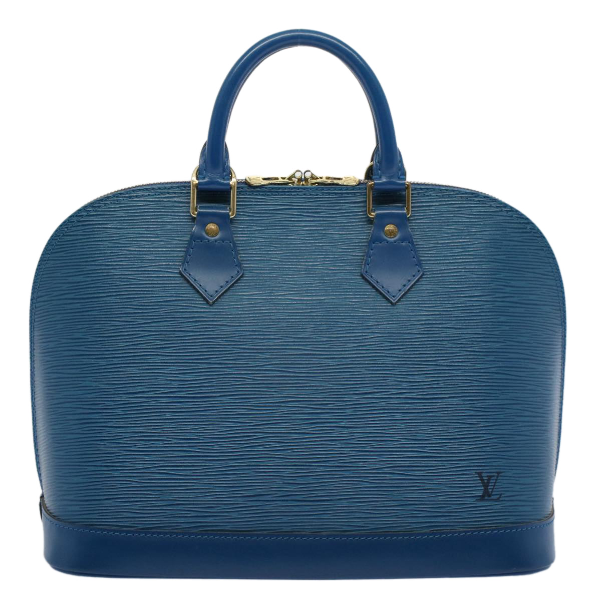 LOUIS VUITTON Epi Alma Hand Bag Toledo Blue M52145 LV Auth 57980