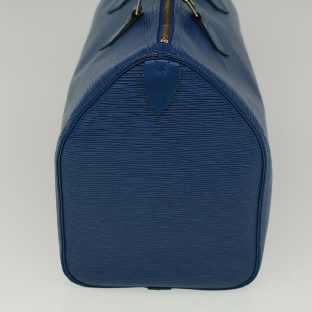 LOUIS VUITTON Epi Speedy 35 Hand Bag Toledo Blue M42995 LV Auth 57982