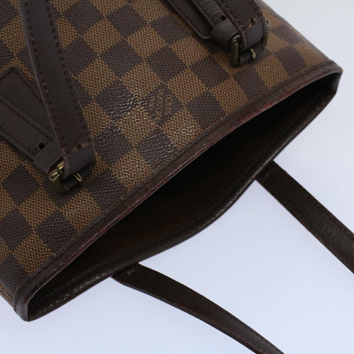 LOUIS VUITTON Damier Ebene Marais Shoulder Bag N42240 LV Auth 57986