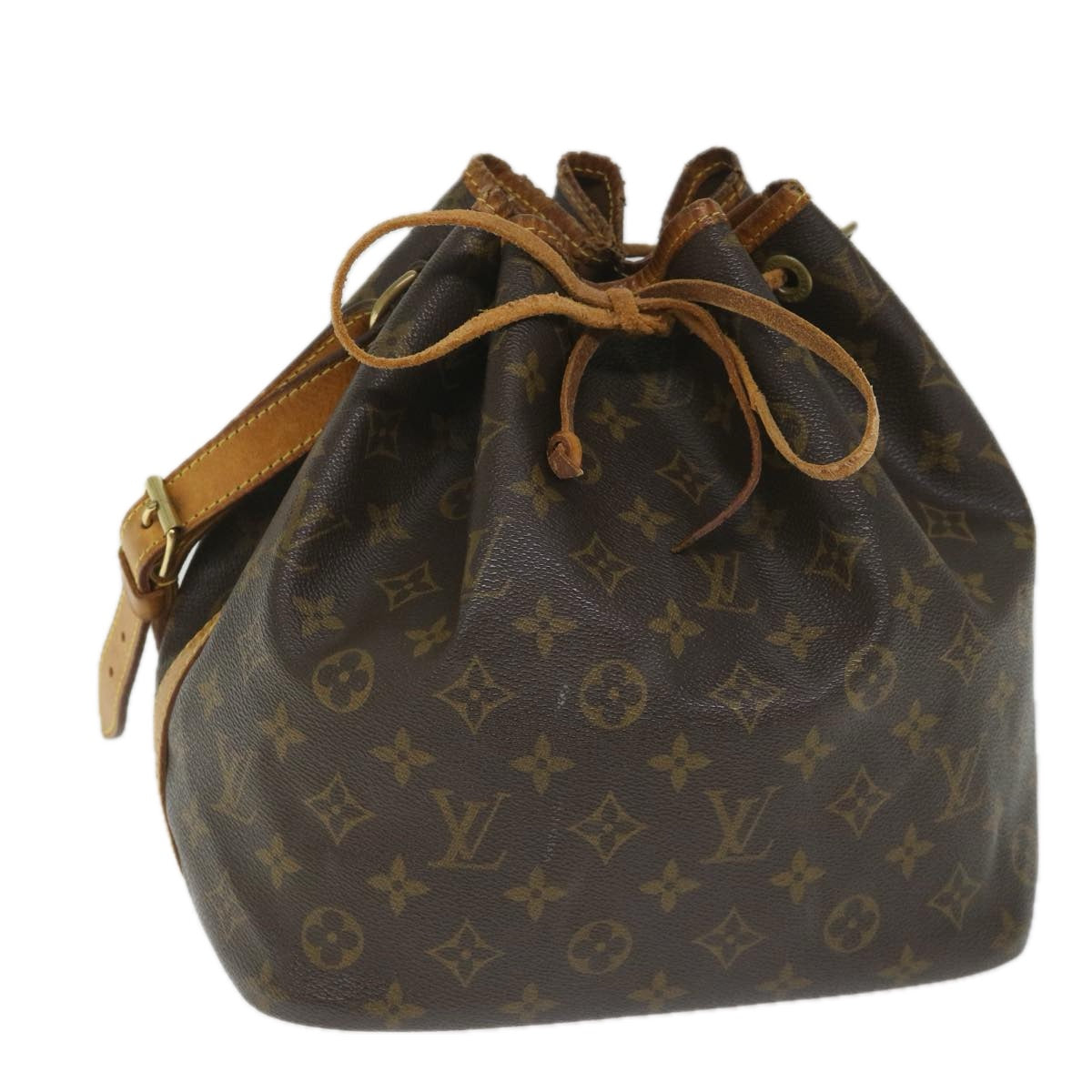 LOUIS VUITTON Monogram Petit Noe Shoulder Bag M42226 LV Auth 57999