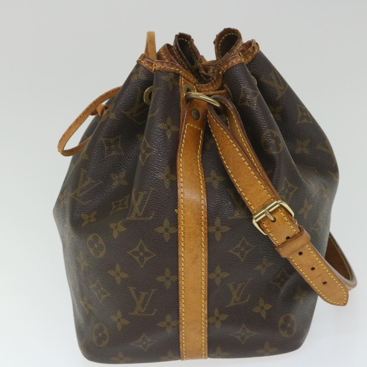 LOUIS VUITTON Monogram Petit Noe Shoulder Bag M42226 LV Auth 57999