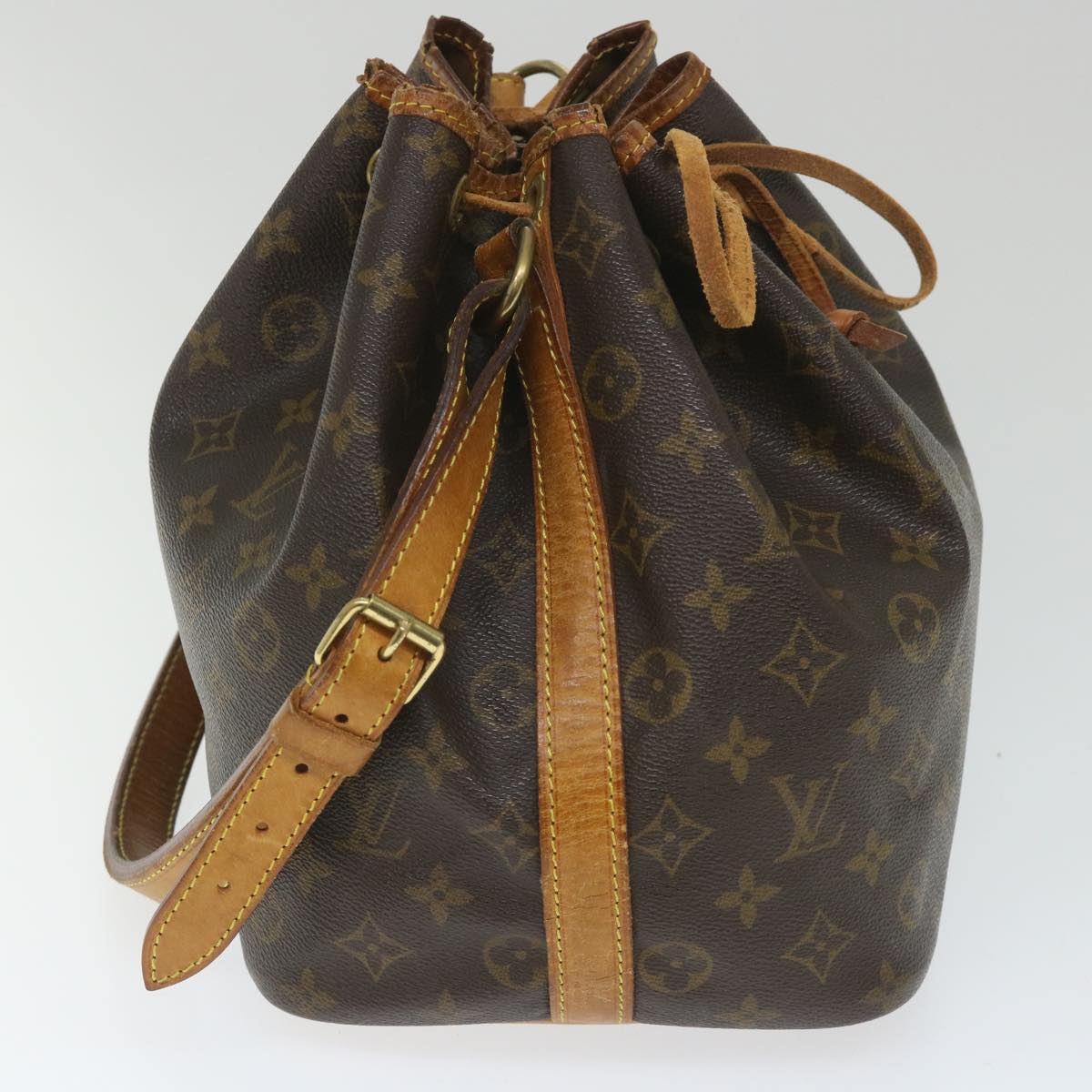 LOUIS VUITTON Monogram Petit Noe Shoulder Bag M42226 LV Auth 57999