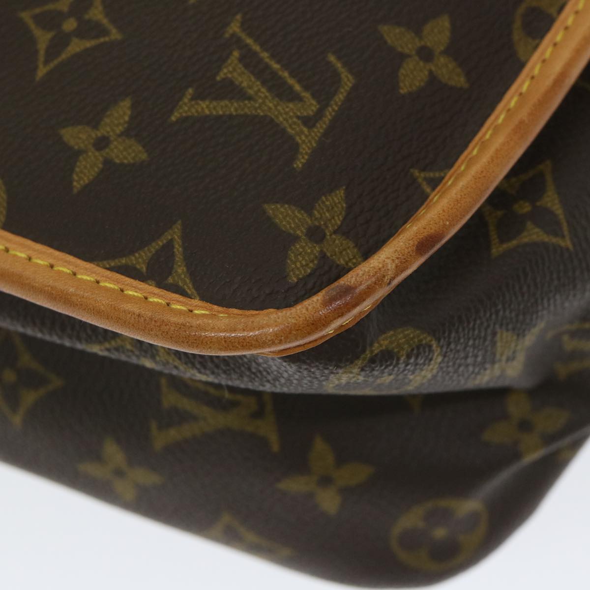 LOUIS VUITTON Monogram Gibeciere GM Shoulder Bag M42246 LV Auth 58014