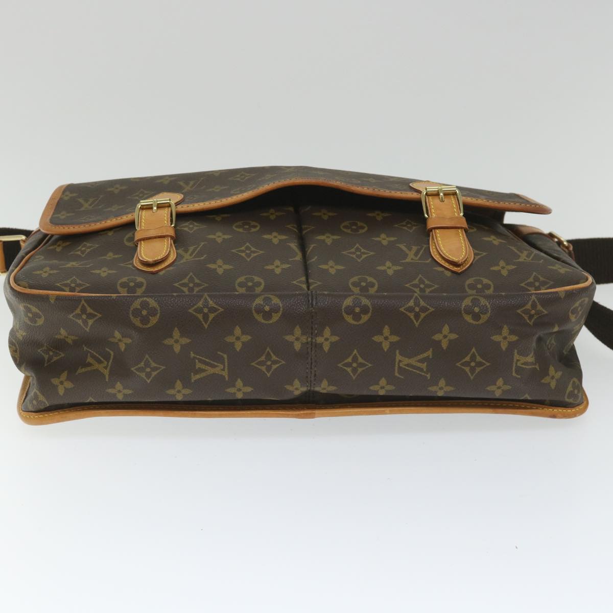 LOUIS VUITTON Monogram Gibeciere GM Shoulder Bag M42246 LV Auth 58014