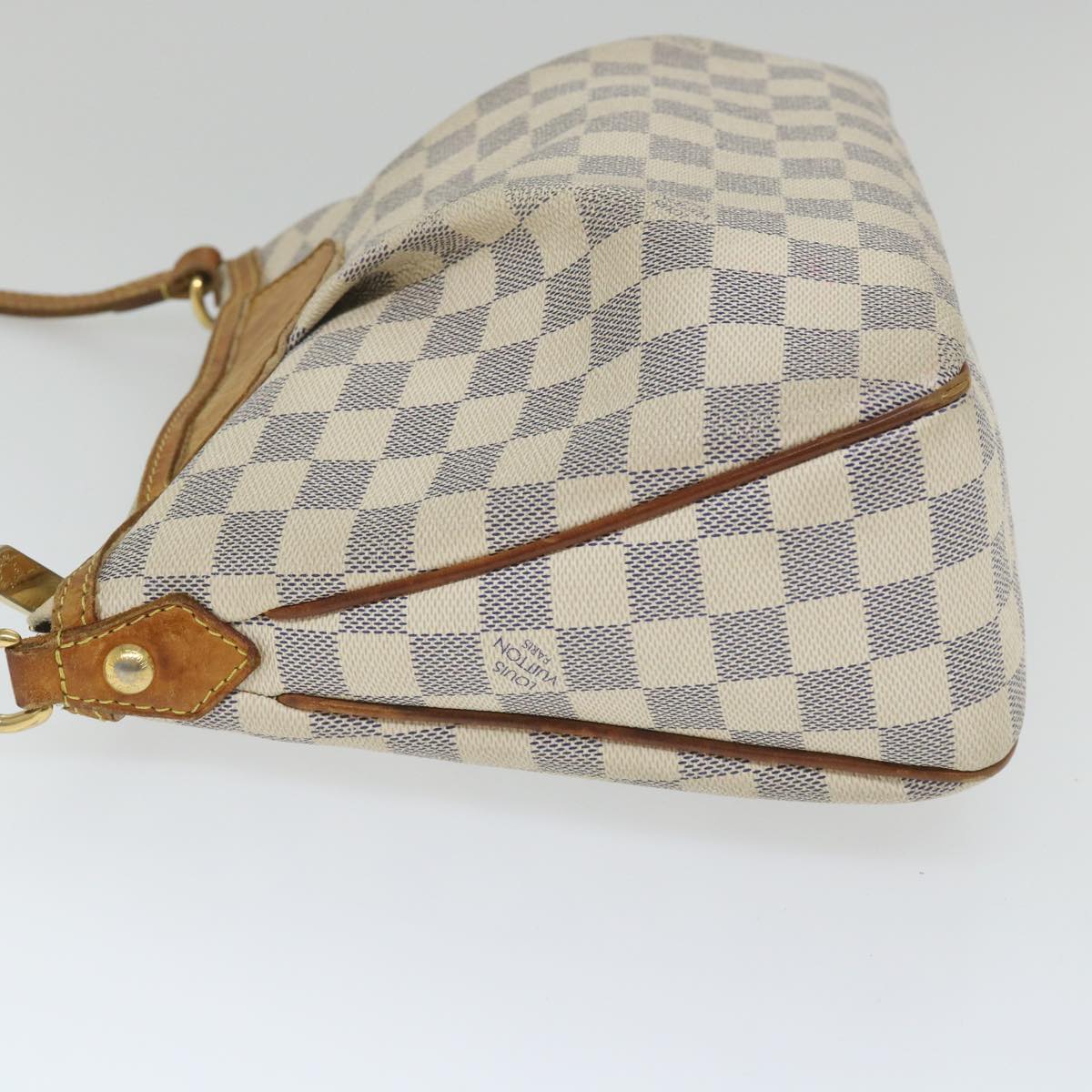 LOUIS VUITTON Damier Azur Siracusa PM Shoulder Bag N41113 LV Auth 58028