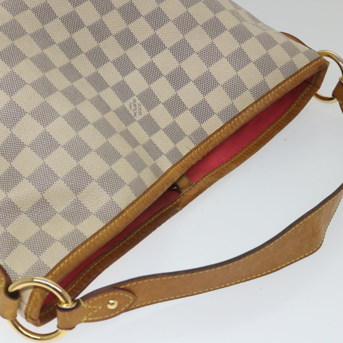 LOUIS VUITTON Damier Azur Delightful PM Shoulder Bag N41447 LV Auth 58029