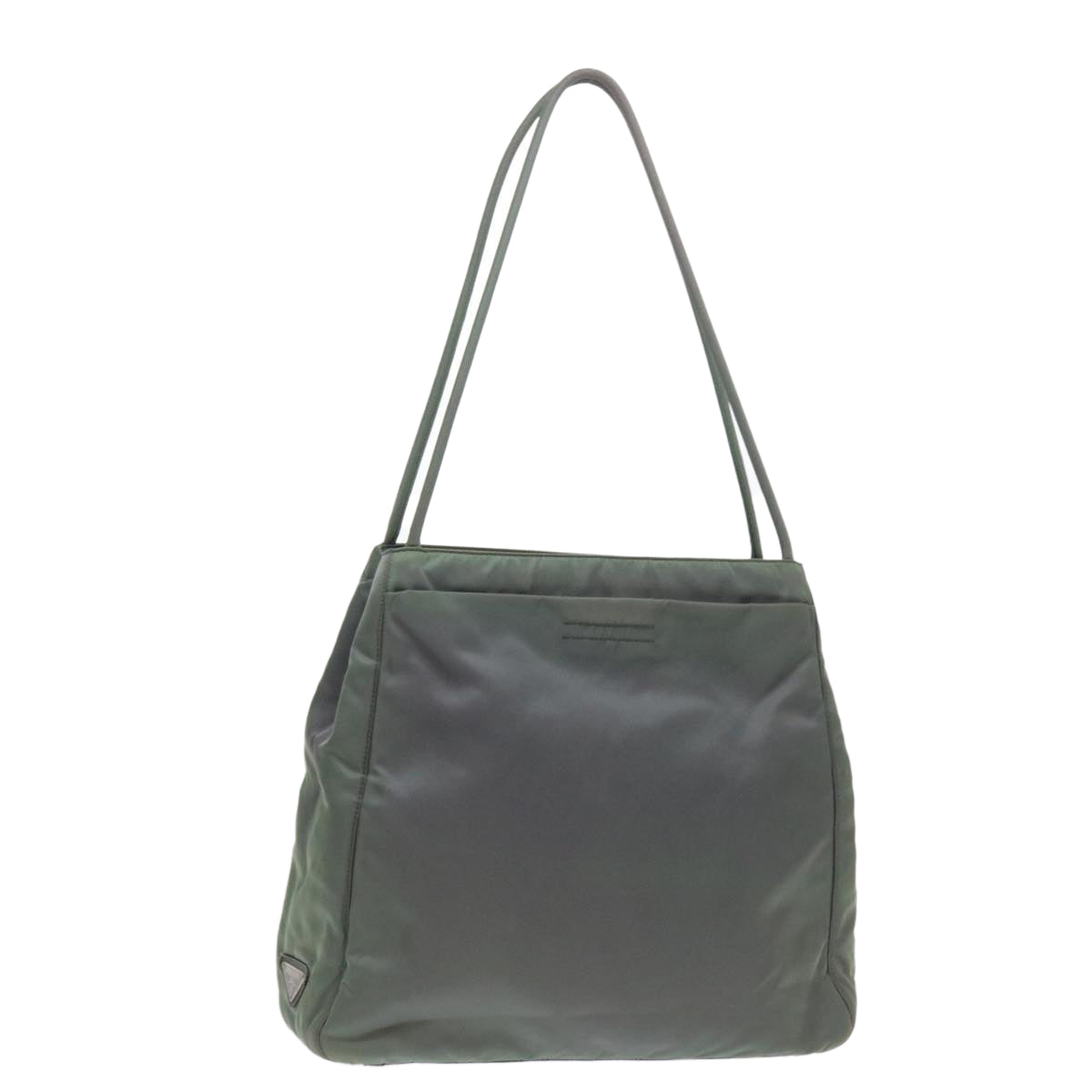 PRADA Tote Bag Nylon Green Auth 58106