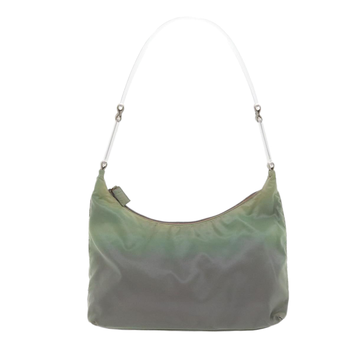 PRADA Shoulder Bag Nylon Green Auth 58107