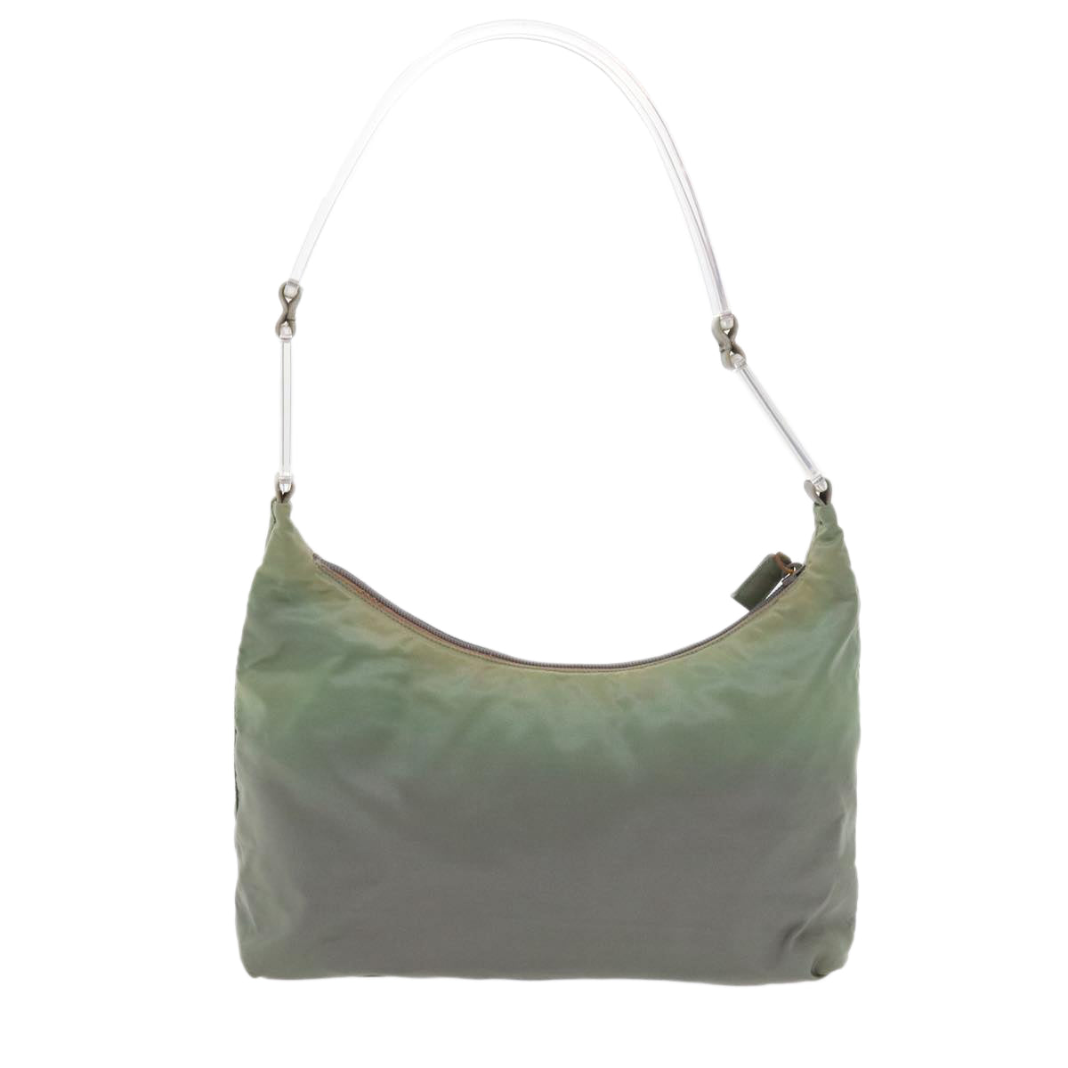 PRADA Shoulder Bag Nylon Green Auth 58107