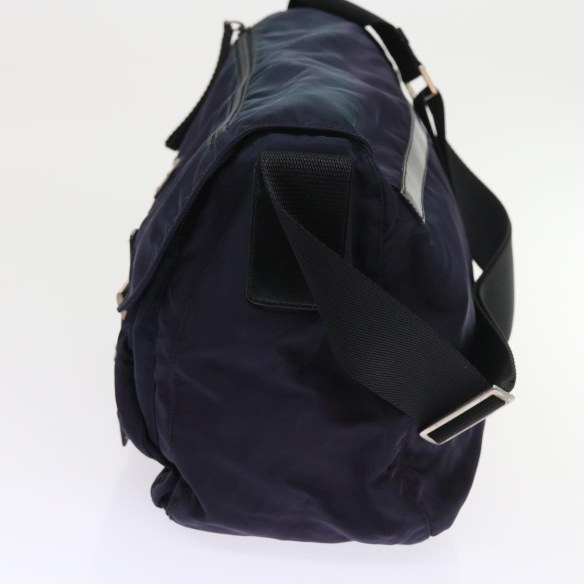 PRADA Shoulder Bag Nylon Purple Auth 58109