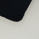 BURBERRY Black label Clutch Bag Nylon Leather Navy Auth 58127-10