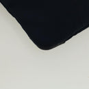 BURBERRY Black label Clutch Bag Nylon Leather Navy Auth 58127-11