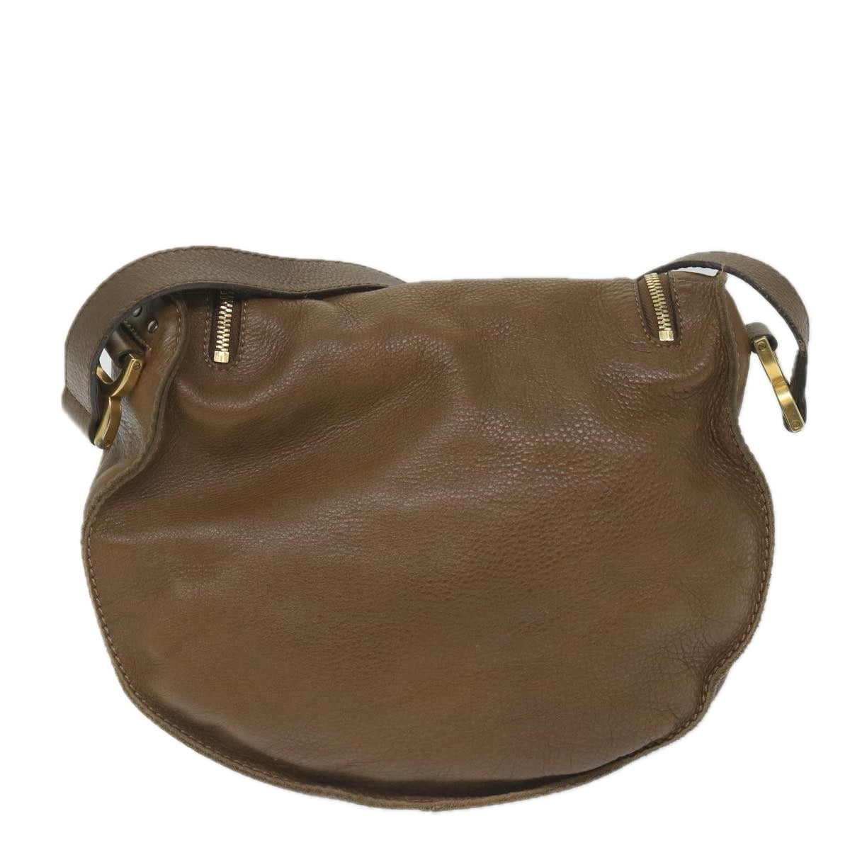 Chloe Mercy Shoulder Bag Leather Brown Auth 58160 - 0