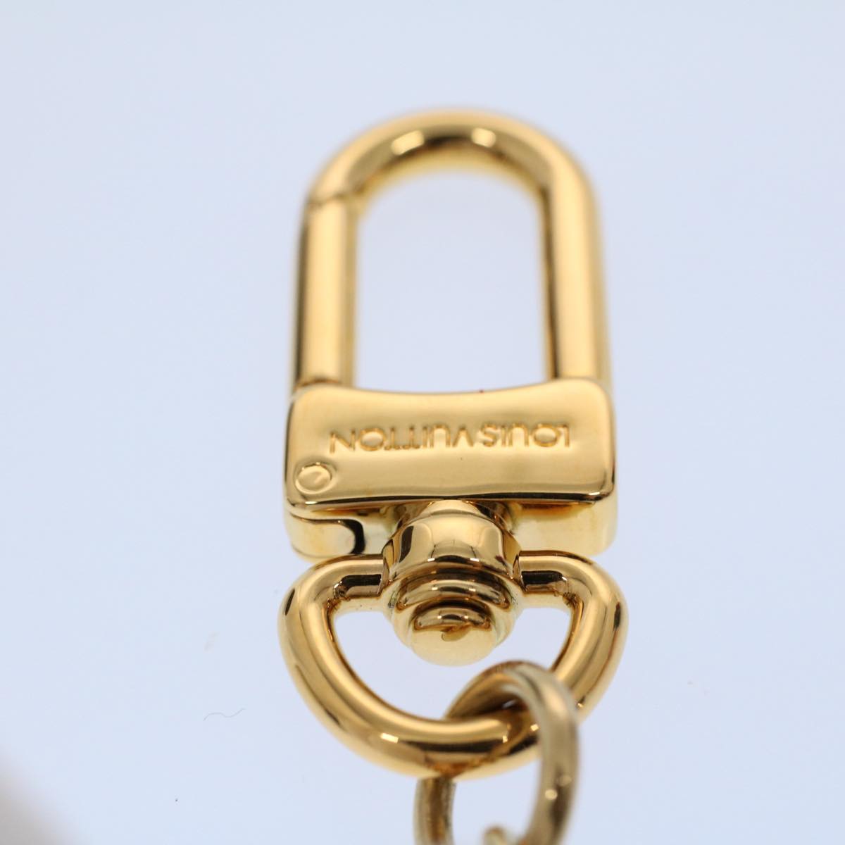LOUIS VUITTON Bijou Sack LV Serve Key Ring Gold Tone M00839 LV Auth 58167