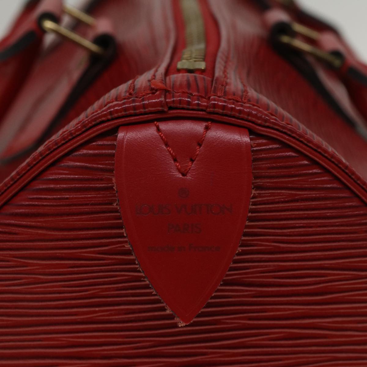 LOUIS VUITTON Epi Speedy 30 Hand Bag Castilian Red M43007 LV Auth 58168